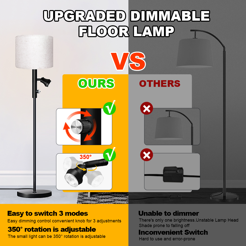 HCP035  直型子母落地灯